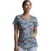 Dickies EDS Women Scrubs Top V-Neck DK700(Camo Flight)