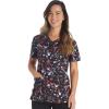 Dickies EDS Women Scrubs Top V-Neck Print DK876(Drizzle Daze)