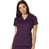 Dickies EDS Women Scrubs Top V-Neck Print DK876(Eggplant)