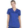 Dickies EDS Women Scrubs Top V-Neck Print DK876(Galaxy Blue)