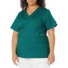 Dickies Gen Flex Women Scrubs Top Mock Wrap 817355.(Hunter Green)