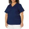 Dickies Gen Flex Women Scrubs Top Mock Wrap 817355.(Navy)