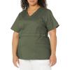 Dickies Gen Flex Women Scrubs Top Mock Wrap 817355.(Olive)