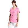 Dickies Gen Flex Women Scrubs Top Mock Wrap 817355.(Pretty in Pink)