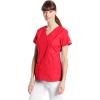 Dickies Gen Flex Women Scrubs Top Mock Wrap 817355.(Red)