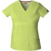 Dickies Gen Flex Women Scrubs Top Mock Wrap 817355.(Sweet Apple Green)