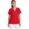 Dickies Gen Flex Women Scrubs Top V-Neck 817455(Crimson)