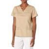 Dickies Gen Flex Women Scrubs Top V-Neck 817455(Dark Khaki)