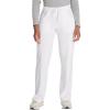 Dickies Scrubs for Women, Drawstring Cargo Scrub Pants with Four-Way Stretch and Moisture Wicking DK010(White)