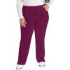 Dickies Scrubs for Women, Drawstring Cargo Scrub Pants with Four-Way Stretch and Moisture Wicking DK010(Wine)