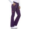 Gen Flex Scrubs for Women, Stretch Drawstring Cargo Pants for Women DK100(Eggplant)