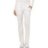 Gen Flex Scrubs for Women, Stretch Drawstring Cargo Pants for Women DK100(White)