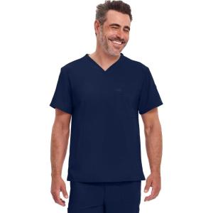 Dickies EDS Essentials Men Scrubs Top Tuckable V-Neck DK635(Navy)