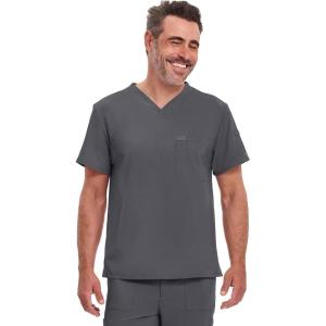 Dickies EDS Essentials Men Scrubs Top Tuckable V-Neck DK635(Pewter)