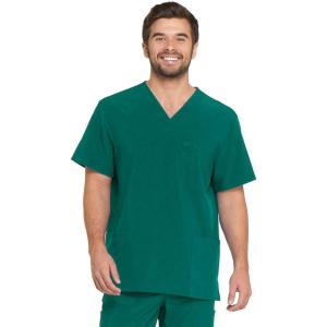 Dickies EDS Essentials Men Scrubs Top V-Neck DK645(Hunter Green)