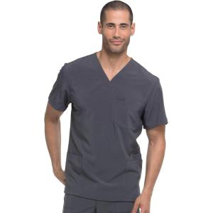 Dickies EDS Essentials Men Scrubs Top V-Neck DK645(Pewter)