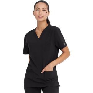 Dickies EDS Women Scrubs Top V-Neck DK700(Black)