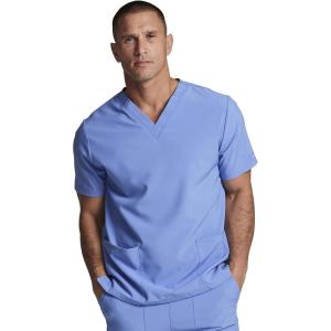 Dickies EDS Women Scrubs Top V-Neck DK700(Ciel)
