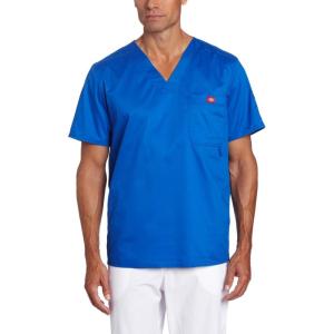 Dickies Gen Flex Men Scrubs Top V-Neck 81722(Royal)