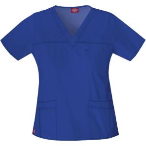 Dickies Gen Flex Women Scrubs Top V-Neck 817455(Galaxy Blue)