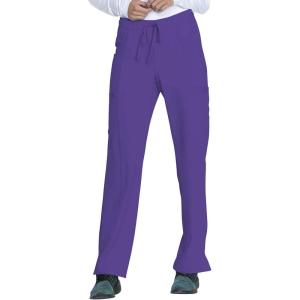 Dickies Scrubs for Women, Drawstring Cargo Scrub Pants with Four-Way Stretch and Moisture Wicking DK010(Grape)