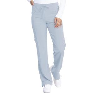 Dickies Scrubs for Women, Drawstring Cargo Scrub Pants with Four-Way Stretch and Moisture Wicking DK010(Grey)