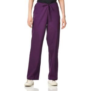 Dickies Women and Men Natural Rise Pant with 2 Pockets and Adjustable Drawstring, 83006(Eggplant)