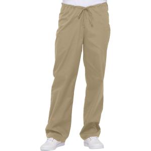 Dickies Women and Men Natural Rise Pant with 2 Pockets and Adjustable Drawstring, 83006(Khaki)