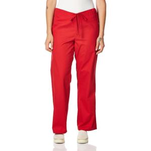 Dickies Women and Men Natural Rise Pant with 2 Pockets and Adjustable Drawstring, 83006(Red)