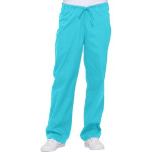 Dickies Women and Men Natural Rise Pant with 2 Pockets and Adjustable Drawstring, 83006(Turquoise)
