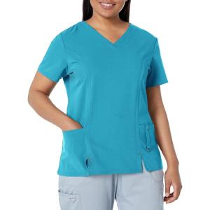 Dickies Xtreme Stretch Women Scrubs Top V-Neck 82851(Icy Turquoise)