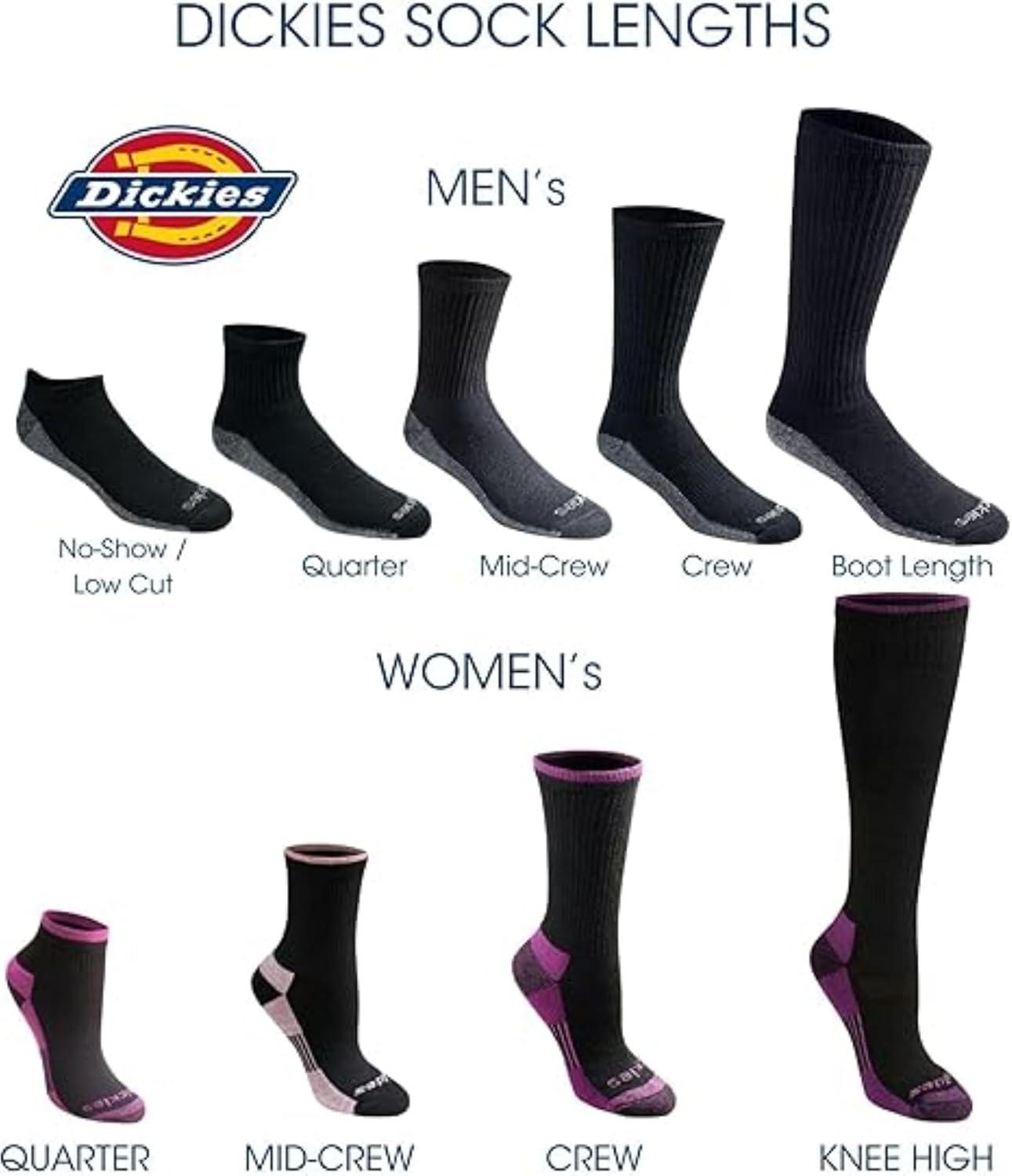 image:imageDickies Mens DriTech Moisture Control Quarter Socks Available in MXXL 6 12 18 PairsGreyBlueBrown 12 Pairs
