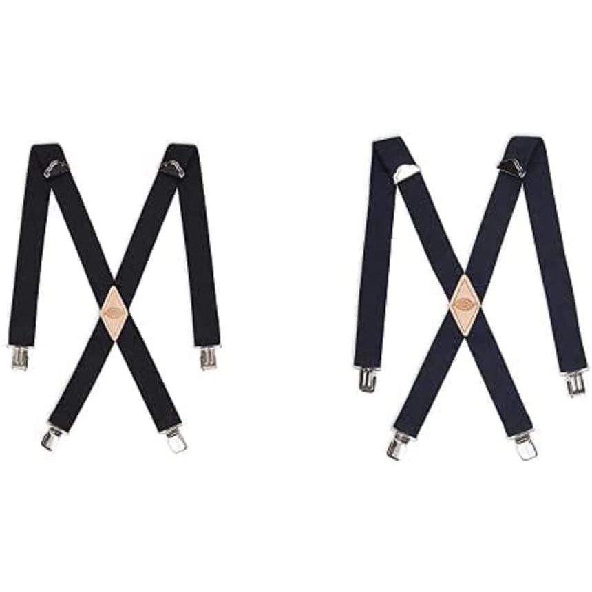 image:imageDickies Mens 114 Solid Straight Clip Suspender  Adjustable Fit HeavyDuty ClipsBlackNavy