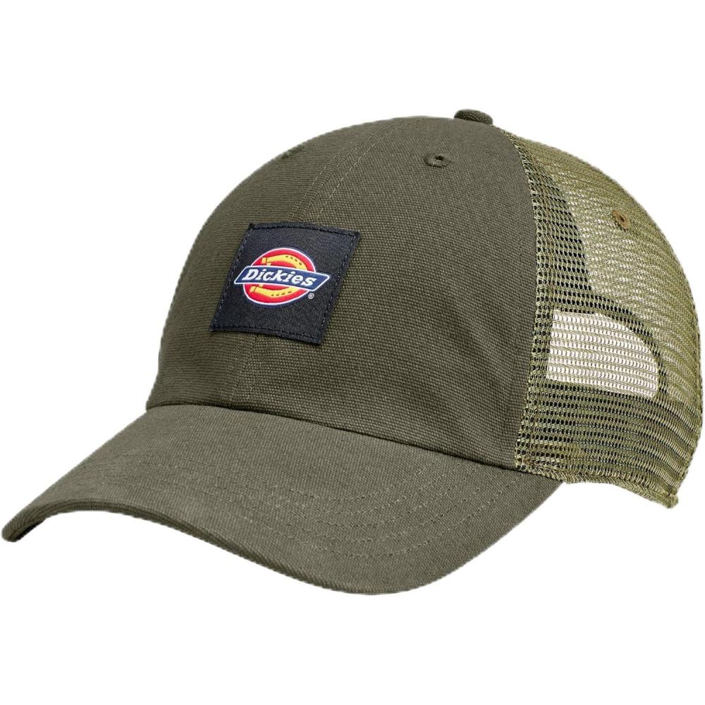 image:imageDickies Mens Canvas Trucker HatMoss Green