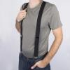 Dickies Men’s 1-1/4″ Solid Straight Clip Suspender – Adjustable Fit, Heavy-Duty Clips(Black)