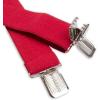 Dickies Men’s 1-1/4″ Solid Straight Clip Suspender – Adjustable Fit, Heavy-Duty Clips(Red)