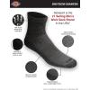 Dickies Men’s Dri-Tech Moisture Control Quarter Socks, Available in M-XXL (6, 12, 18 Pairs)(Charcoal (6 Pairs))