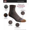 Dickies Men’s Dri-Tech Moisture Control Quarter Socks, Available in M-XXL (6, 12, 18 Pairs)(Heathered Colors (6 Pairs))