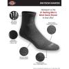 Dickies Men’s Dri-Tech Moisture Control Quarter Socks, Available in M-XXL (6, 12, 18 Pairs)(Heathered Grey (6 Pairs))