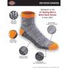 Dickies Men’s Dri-Tech Moisture Control Quarter Socks, Available in M-XXL (6, 12, 18 Pairs)(Hi-vis Orange Black (6 Pairs))