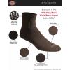 Dickies Men’s Dri-Tech Moisture Control Quarter Socks, Available in M-XXL (6, 12, 18 Pairs)(Solid Brown (12 Pairs))