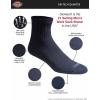 Dickies Men’s Dri-Tech Moisture Control Quarter Socks, Available in M-XXL (6, 12, 18 Pairs)(Solid Navy (6 Pairs))