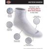 Dickies Men’s Dri-Tech Moisture Control Quarter Socks, Available in M-XXL (6, 12, 18 Pairs)(Solid White (12 Pairs))
