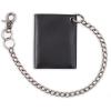 Dickies Men’s Trifold Chain Wallet(Dark Black)