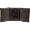 Dickies Men’s Trifold Chain Wallet(Dark Brown)