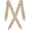Dickies Men’s 1-1/4″ Solid Straight Clip Suspender – Adjustable Fit, Heavy-Duty Clips(Beige)