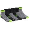 Dickies Men’s Dri-Tech Moisture Control Quarter Socks, Available in M-XXL (6, 12, 18 Pairs)(Hi -Vis Yellow Black (6 Pairs))