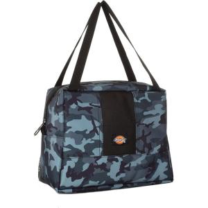 Dickies Insulated Lunch Bag Holder for Work, Thermal Reusable Office Lunch Box for Men, Women (Hot Pink Love Print)(Gray Camo)