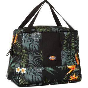 Dickies Insulated Lunch Bag Holder for Work, Thermal Reusable Office Lunch Box for Men, Women (Hot Pink Love Print)(Tropical Flowers)