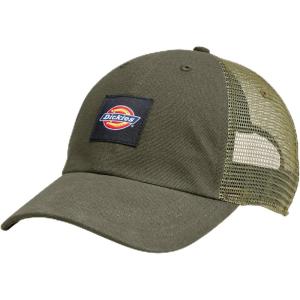 Dickies Mens Canvas Trucker Hat(Moss Green)